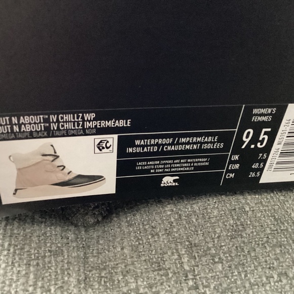 Sorel Women's Out N About IV Chillz Waterproof Booties, size 9.5 - Picture 4 of 9